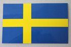 Sverige Klistermärke 11x7 cm